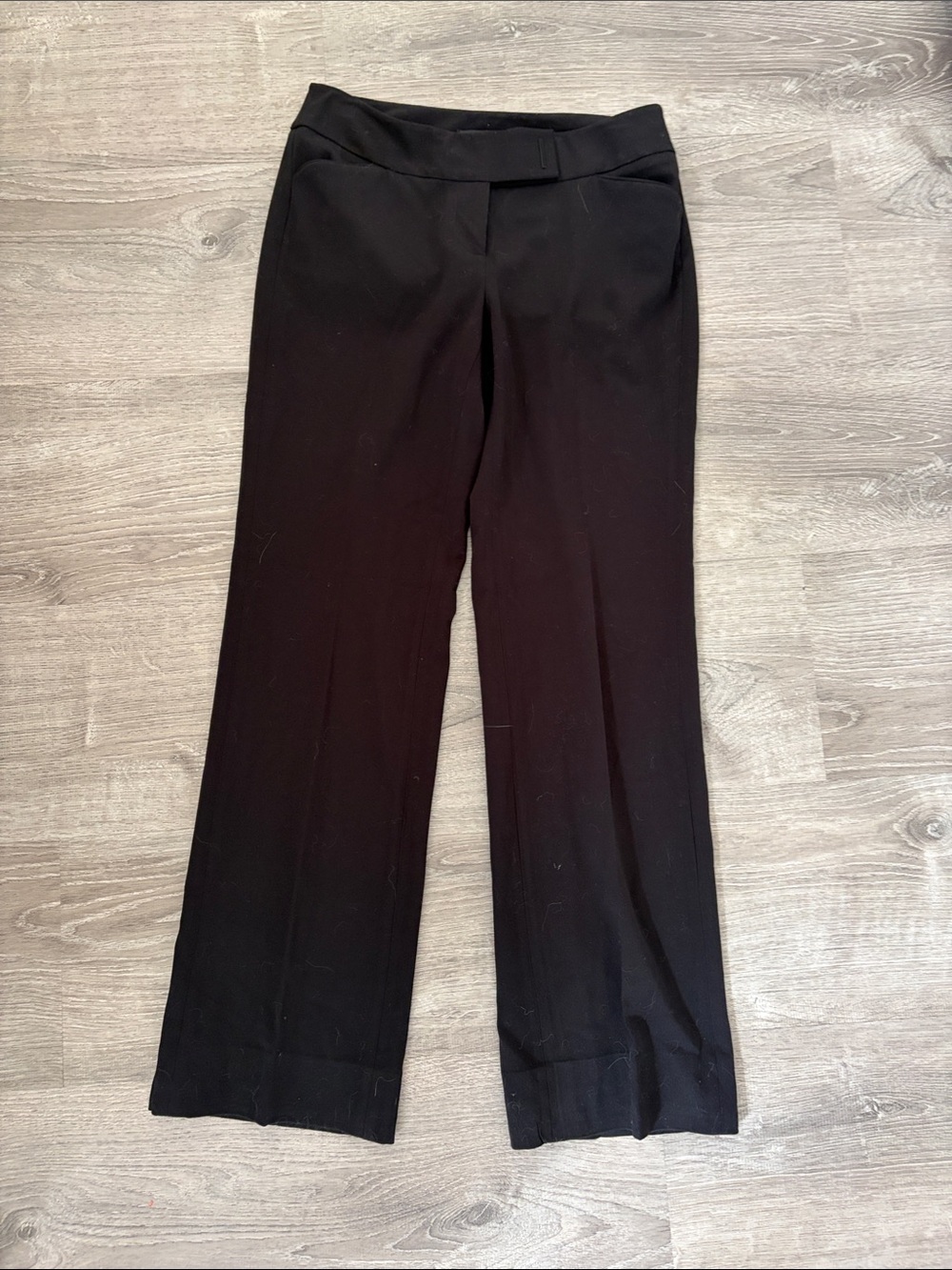 White House Black Market Black Wide-Leg Trousers
